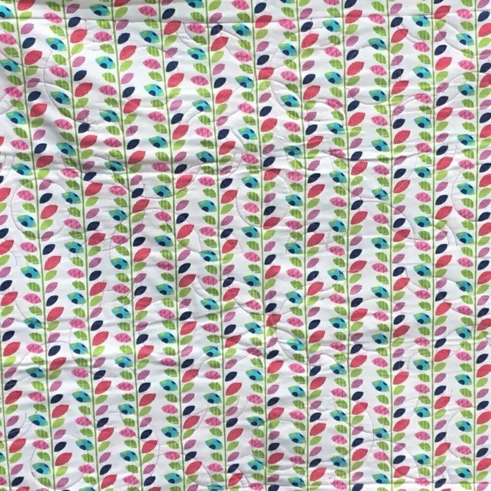 NWT. Hand Crafted Let’s Read Fuschia Quilt